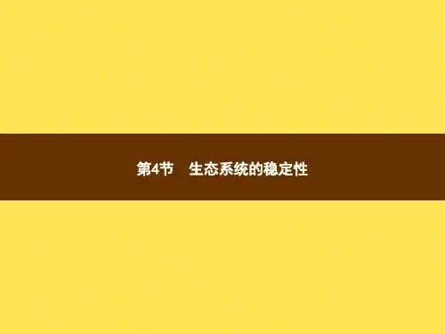 北师大版八年级下册生物 23.4生态系统的稳定性 课件 (共12张PPT)