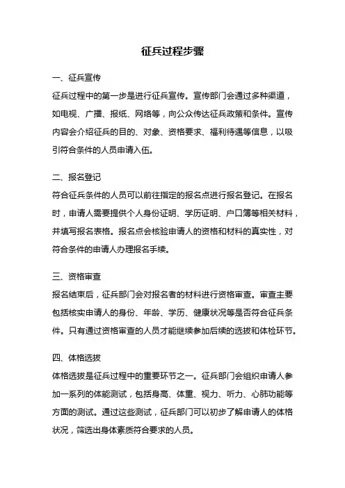 征兵过程步骤