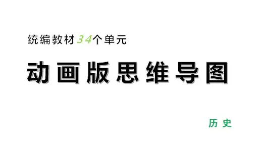 【备考2023】 中考历史一轮 三十四个单元动画版思维导图 课件