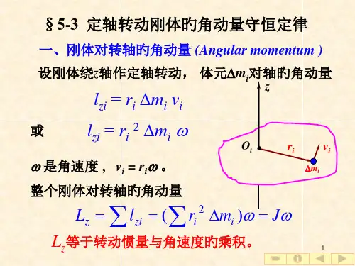 刚体的角动量