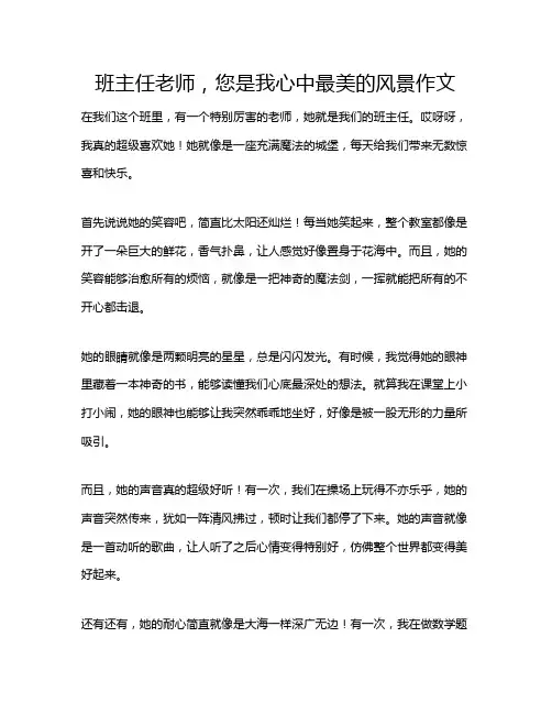 班主任老师,您是我心中最美的风景作文