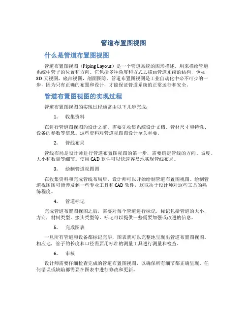 管道布置图视图