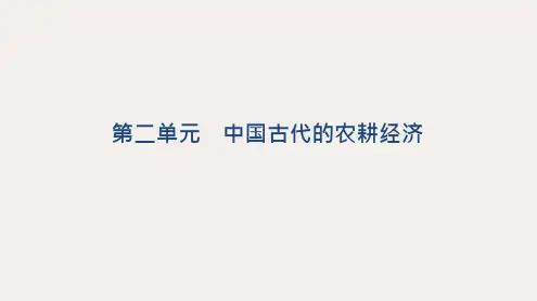 高考历史总复习 第3讲 精耕细作的古代农业和农耕时代的手工业课件 岳麓版
