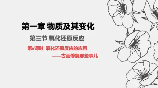 氧化还原反应应用ppt课件