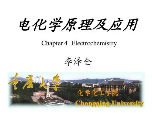 大学化学第4章 电化学原理及应用