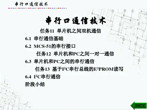 单片机应用技术基础(C语言)-串行口通信技术
