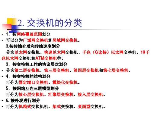 交换机堆叠与级联课件
