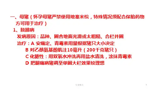 母猪常见疾病[研究知识]