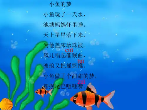 北师大第一册26《小鱼的梦》课件