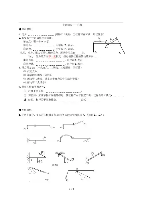 杠杆和滑轮专题