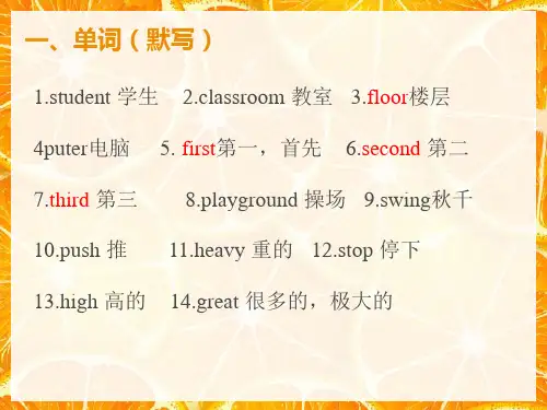 五年级上册英语课件-Unit2复习课件  译林版(三起) (共8张PPT)