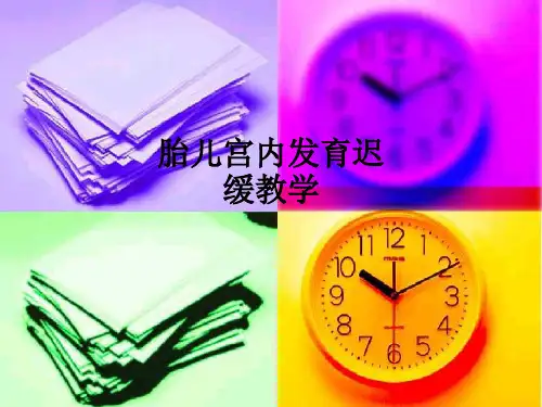 胎儿宫内发育迟缓ppt课件