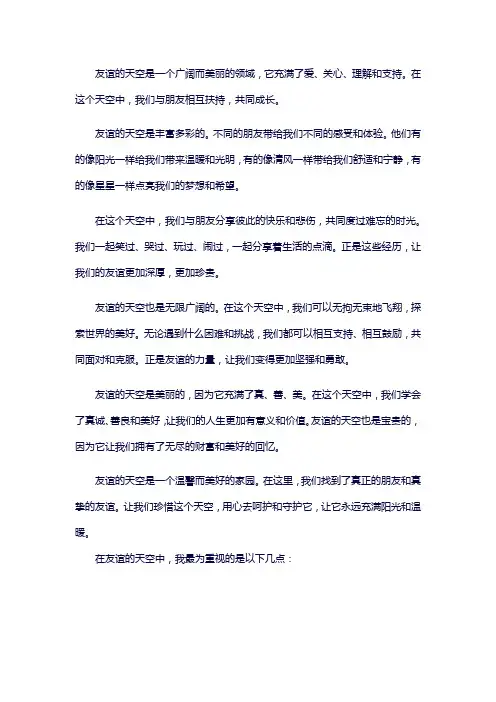 友谊的天空
