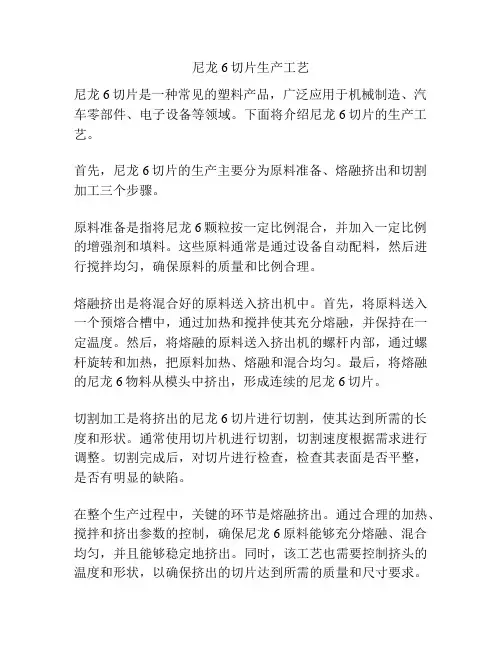 尼龙6切片生产工艺