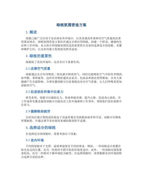 绿植氛围营造方案