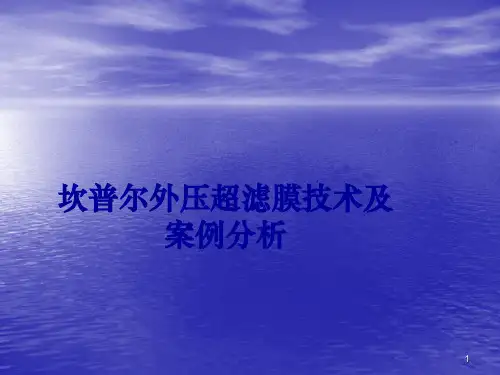 坎普尔外压超滤膜技术及案例分析ppt课件