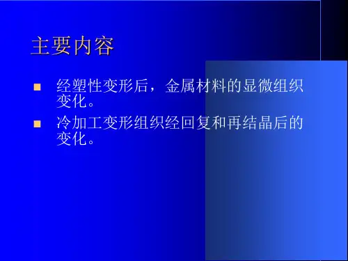 塑性变形与再结晶PPT课件