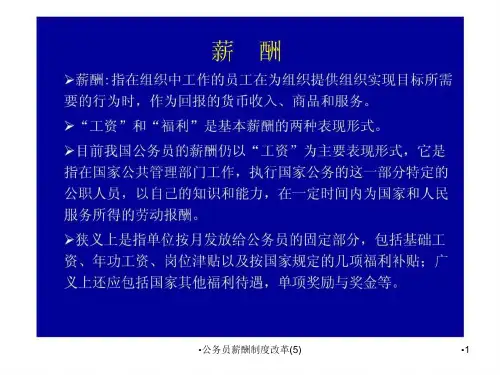 公务员薪酬制度改革5课件