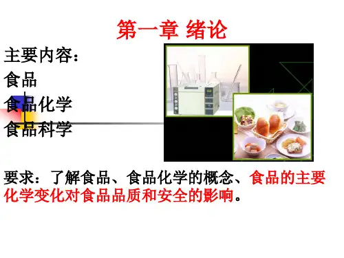 暨南大学食品化学本科课件 第一章 绪论