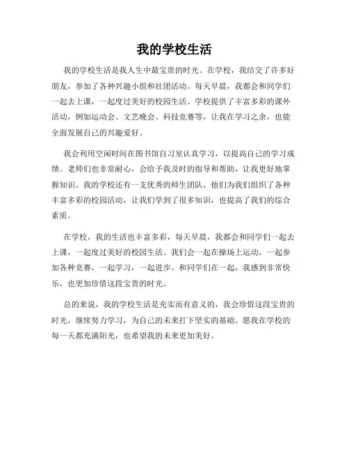 我的学校生活