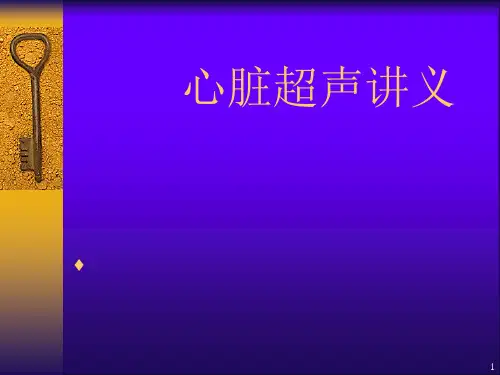 心脏超声讲义课件