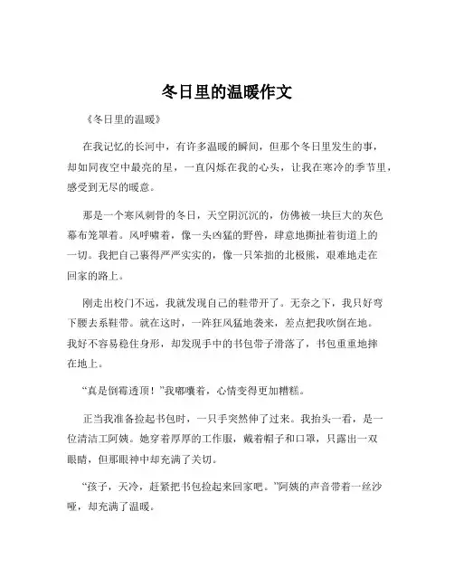 冬日里的温暖作文