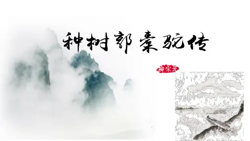 11《种树郭橐驼传》课件(共58张PPT)统编版高中语文选择性必修下册
