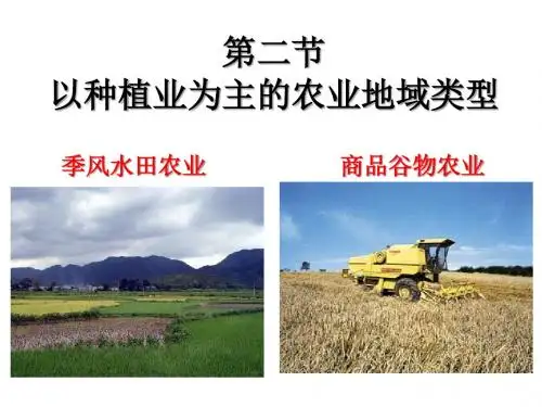 3.2以种植业为主的农业地域类型