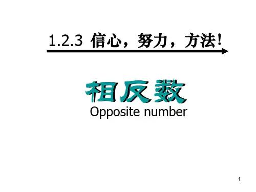 1.2.3 相反数ppt课件