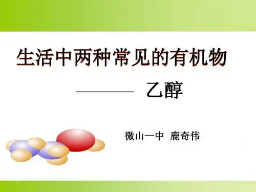 化学必修二--乙醇课件