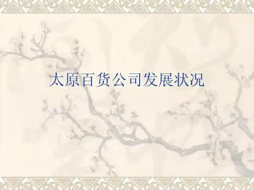 太原百货公司发展状况