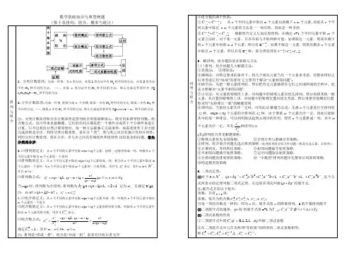 高中数学基础_排列、组合、概率与统计