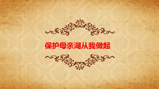 《保护母亲河——从我做起》课件