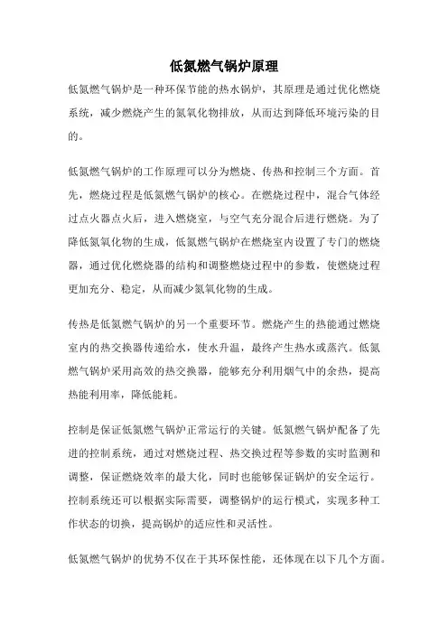 低氮燃气锅炉原理