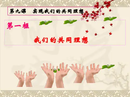 我们的共同理想 PPT课件