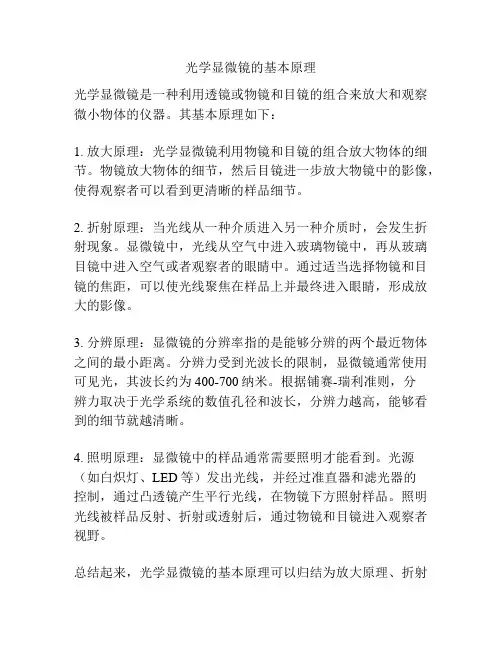 光学显微镜的基本原理