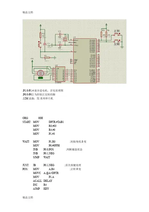 (整理)51单片机控制步进电机入门级教程及程.