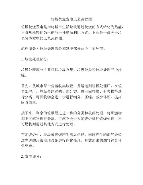 垃圾焚烧发电工艺流程图