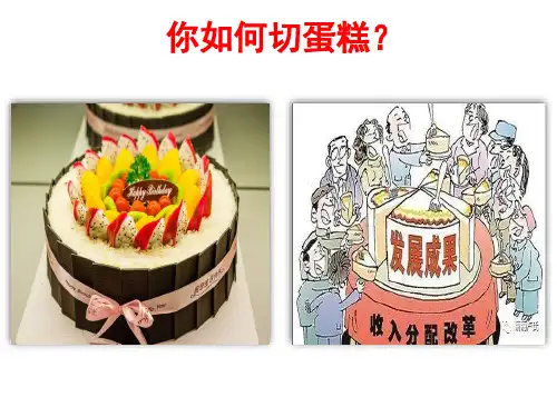 人教版收入分配与社会公平PPT(新版)(高中政治)1