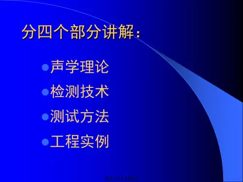 超声波桩基检测技术培训.pptx