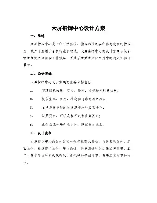 大屏指挥中心设计方案