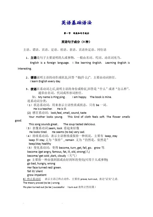 英语基础语法知识大全