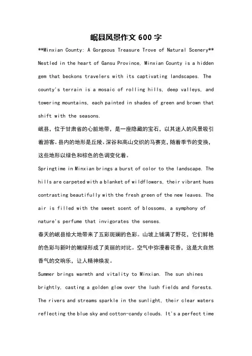 岷县风景作文600字