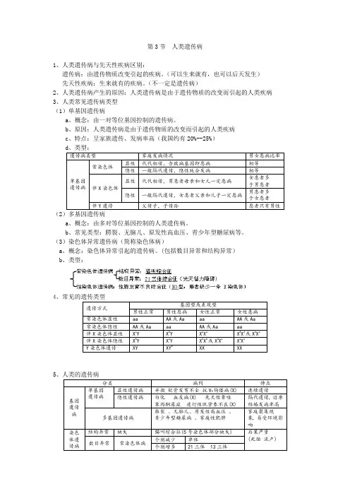 《人类遗传病》学案