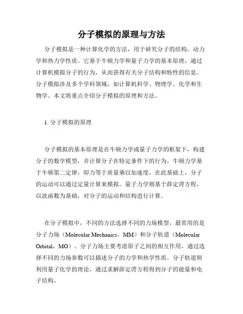 分子模拟的原理与方法