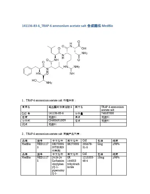 141136-83-6_TRAP-6 ammonium acetate salt合成路线MedBio