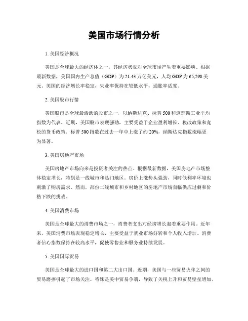 美国市场行情分析