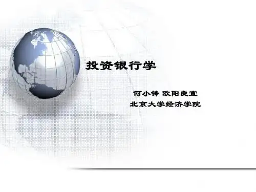 北大经典讲义.《投资银行学》