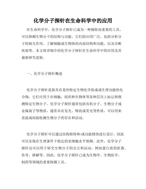 化学分子探针在生命科学中的应用