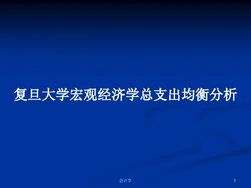 复旦大学宏观经济学总支出均衡分析PPT学习教案